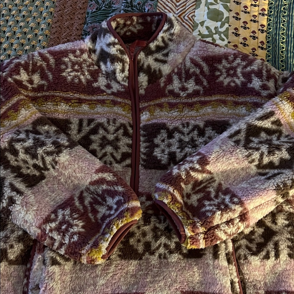 Sundance Printed Heidi Sherpa Pullover, NWOT, XL - Picture 7 of 7